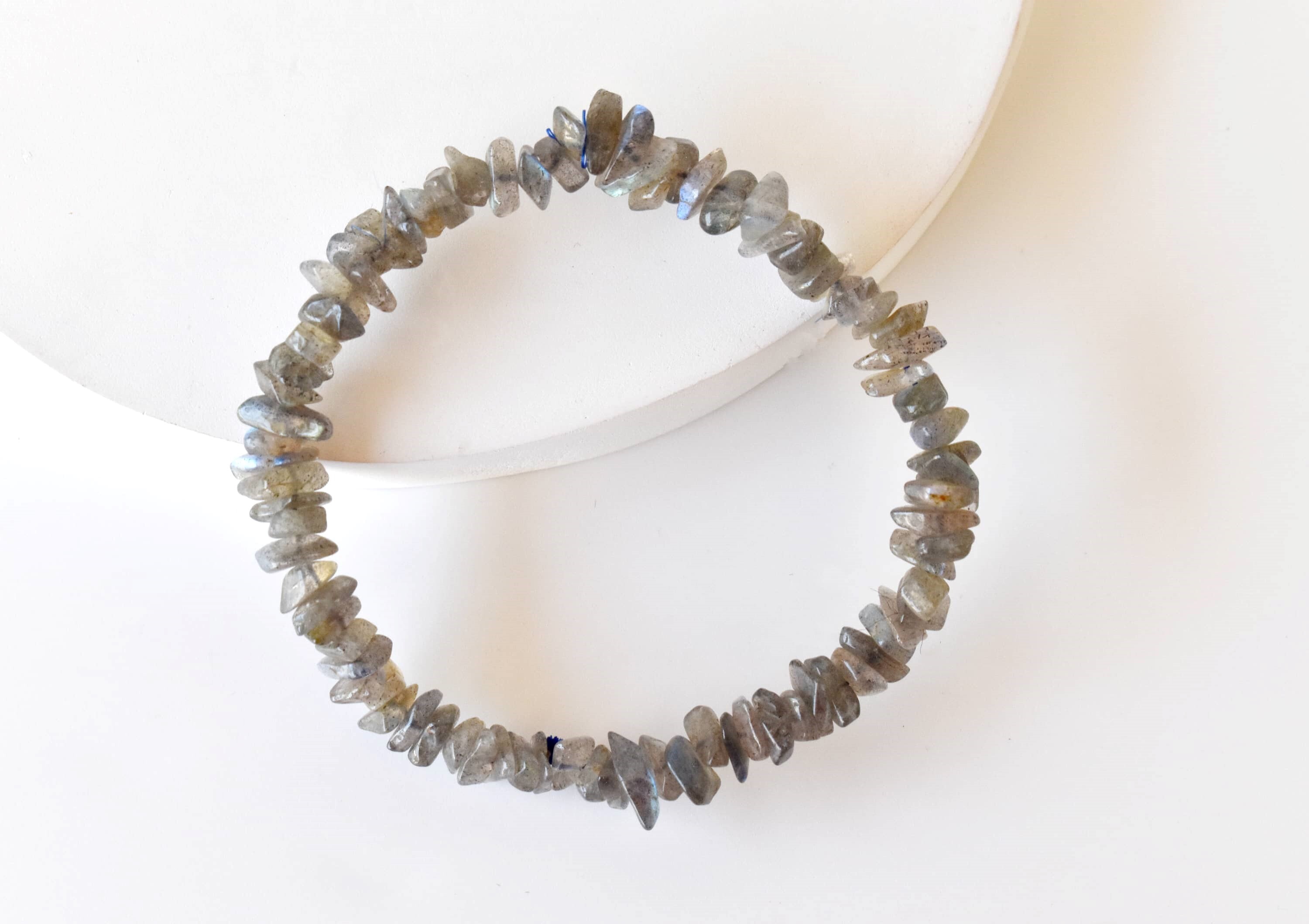 Labradorite Chip Bracelet Crystal Chip Jewelry