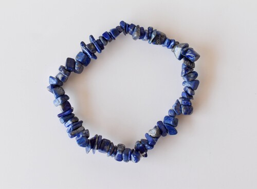 Lapis Lazuli Chip Bracelet Crystal Chip Jewelry