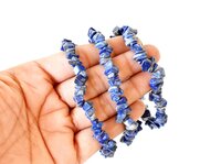 Lapis Lazuli Chip Bracelet Crystal Chip Jewelry