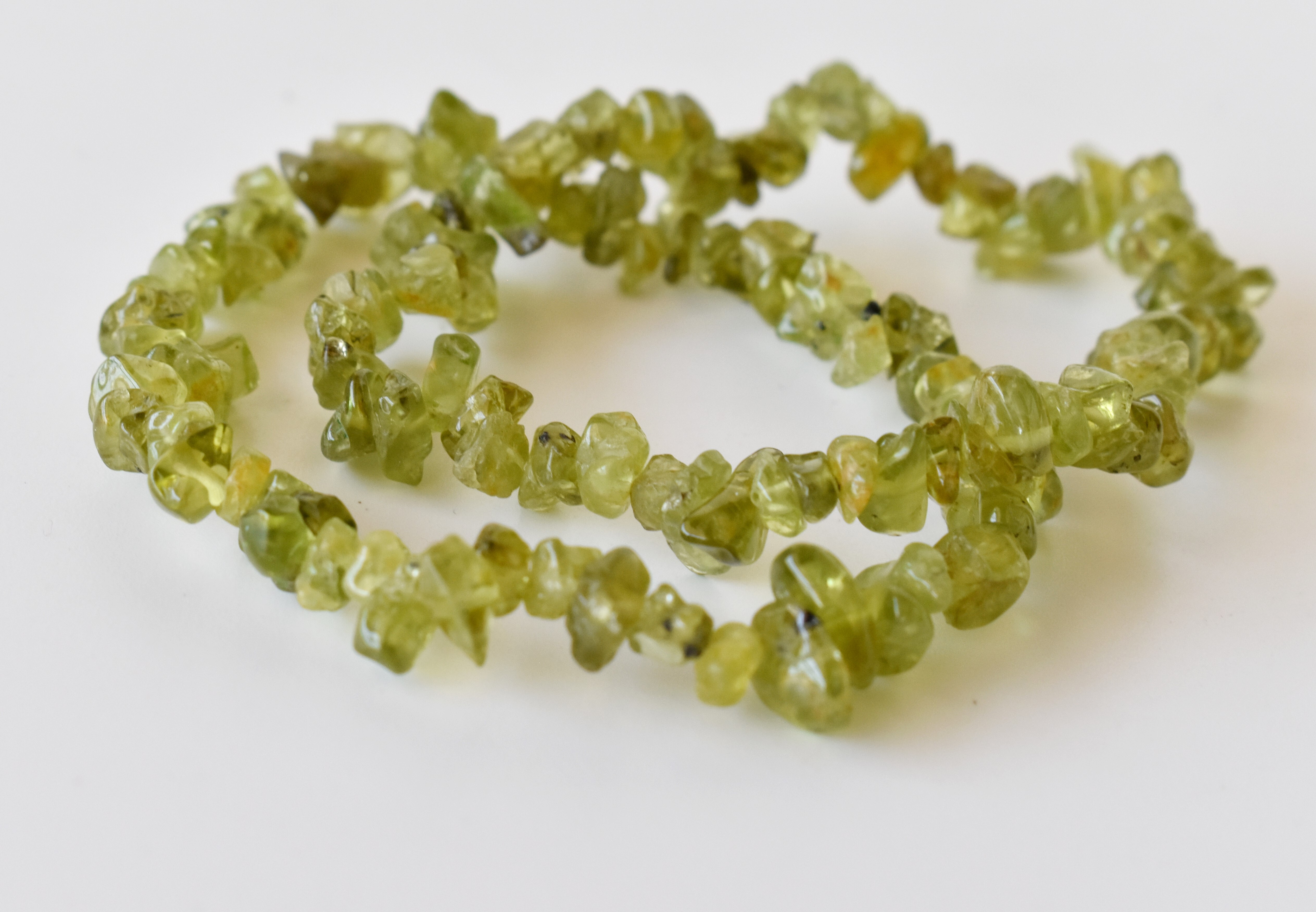 Peridot Chip Bracelet Chip Crystal Jewelry