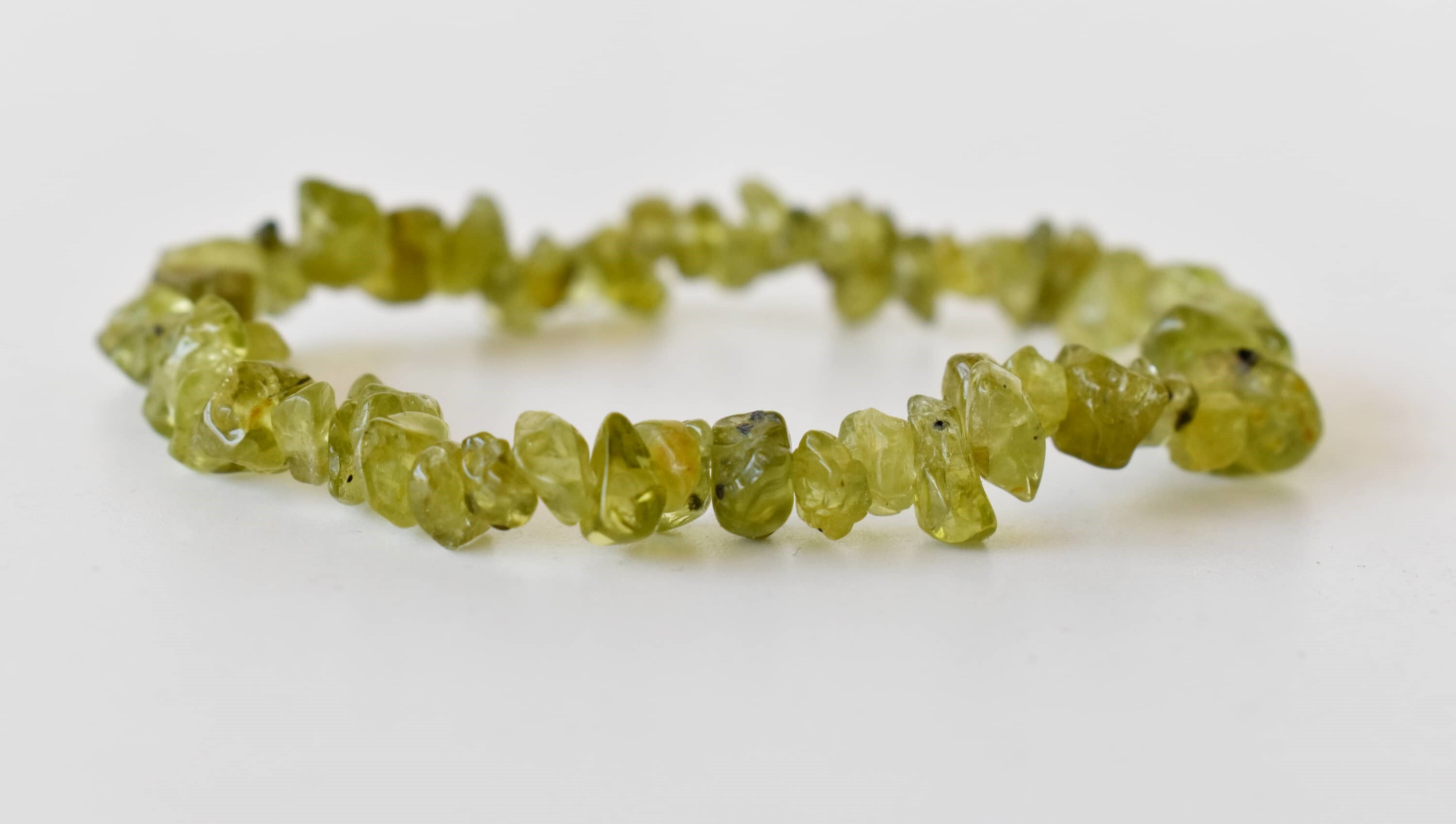 Peridot Chip Bracelet Chip Crystal Jewelry