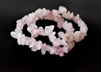 Rose Quartz Chip Bracelet Crystal Chip Bracelet