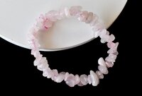 Rose Quartz Chip Bracelet Crystal Chip Bracelet