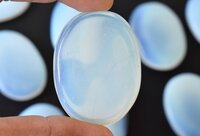 Opal Worry Stone for Crystal Healing, Pocket Palm Stone