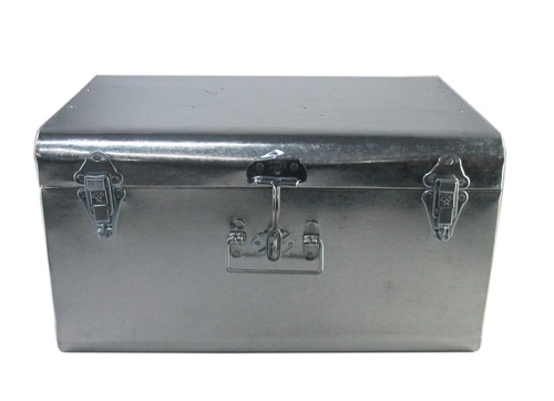 46 cm Galvanised Trunk