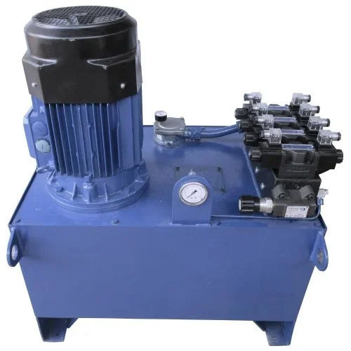 Blue Hydraulic Power Pack Machine