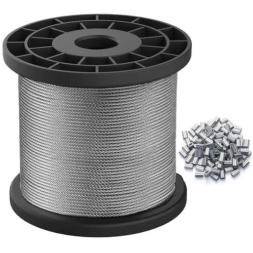 Silver Steel Wire Rope