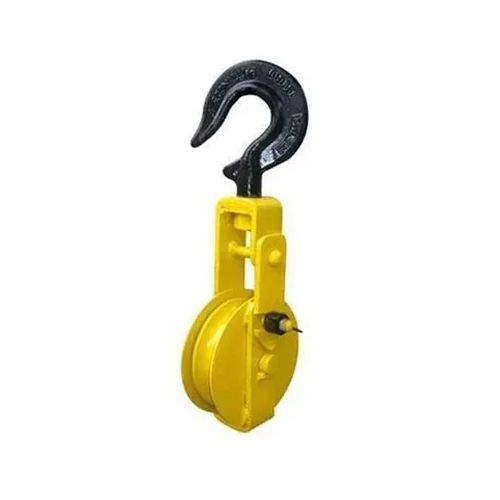 6 Ton Open Rope Pulley - Color: Yellow