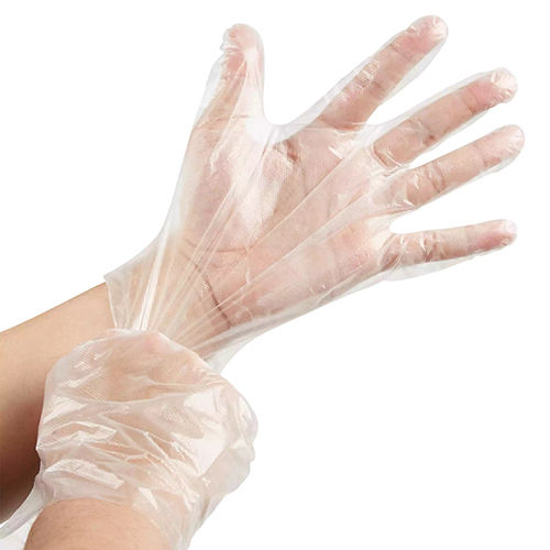 White Examination Poly Gloves