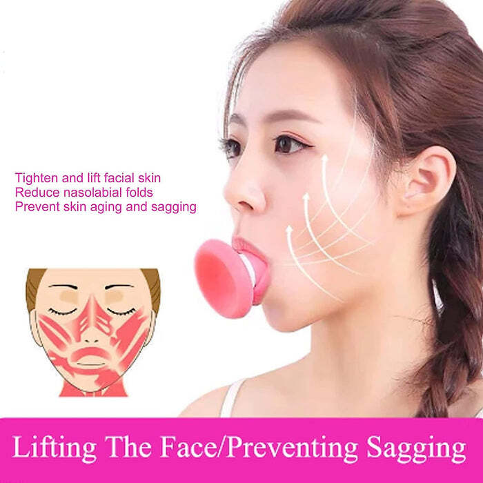 SILICONE FACIAL JAW EXERCISER BREATHING TYPE FACE SLIMMER