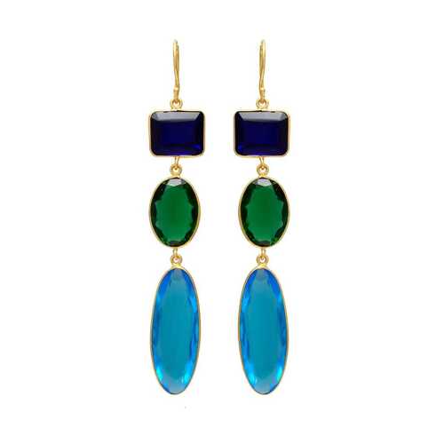 Emerald waters elegance earrings