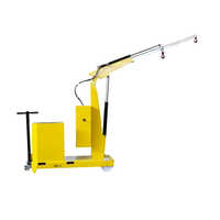 Yellow Hydraulic Electric Floor Crane