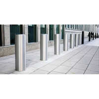 Stainless Steel Road Bollard - Durable Manual Functionality, Available In Multiple Sizes, Sleek Silver Finish For Industrial Use