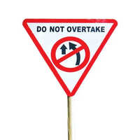 3mm Mild Steel Traffic Sign Board - Mild Steel, Different Sizes, Red And Black Color, Waterproof, Manual Power Supply | Industrial Application