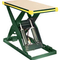 Hydraulic Scissor Table Lift - New, Green Color, 1 Year Warranty | Strong And Easy To Operate For Industrial Usage