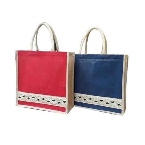 Multicolours Handcrafted Jute Bag