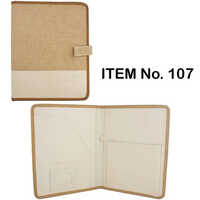 Handmade Jute Folders - Jute Material, A4 Size | Customized Design And Size, Plain Pattern For Document Usage