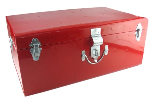 Galvanised Red Trunk