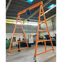 Orange Portable Single Girder Gantry Crane