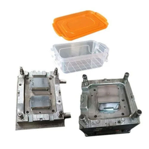 Silver Rectangle Food Container Moulds