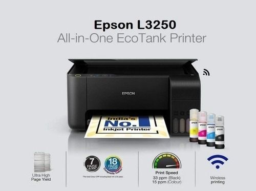 Epson L3250 All In One Eco Tank Printer - Color Depth: 32 Bit Bit