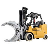 Paper Roll Clamp Forklift - Mild Steel, 4 Ton Load Capacity, Max Lifting Height 12 Feet, Yellow | Easy To Operate, Strong, 12 Months Warranty, New Condition