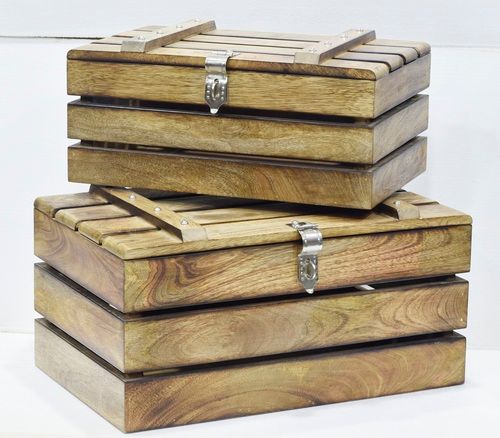 Wooden Trunk Set