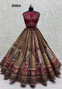 WEDDING  WEAR LEHENGA Heavy VELVET