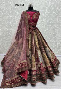 WEDDING  WEAR LEHENGA Heavy VELVET