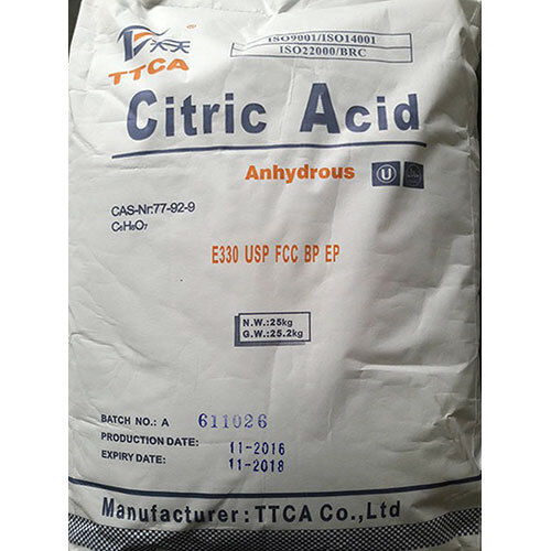 Citric Acid Powder Cas No: 77-92-9