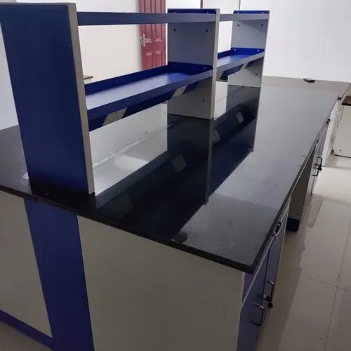 Agri Lab Island Table With Reagent Rack
