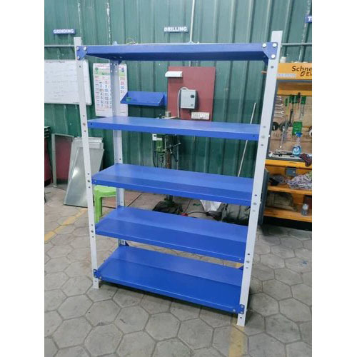 Laboratory Storage Rack - Color: White & Blue