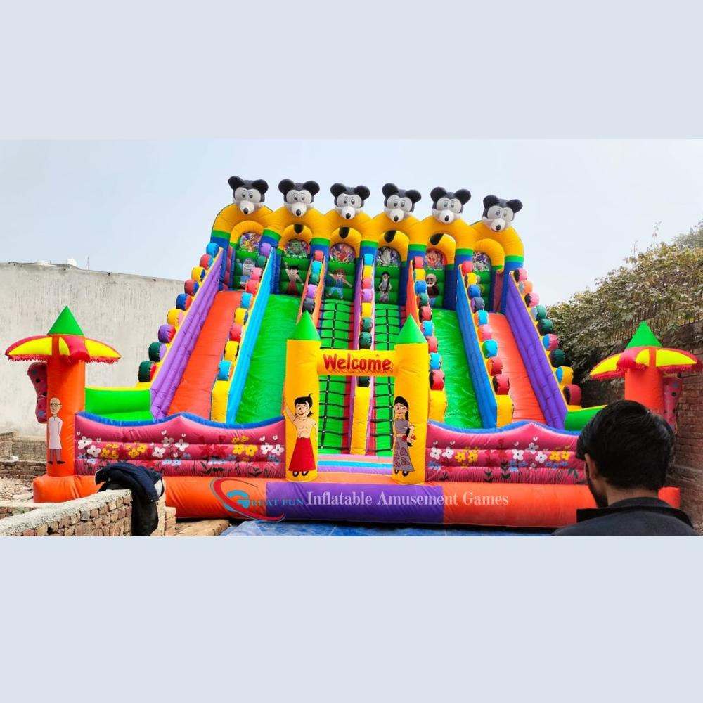 26x30 ft Inflatable Bouncy Play Area Setup