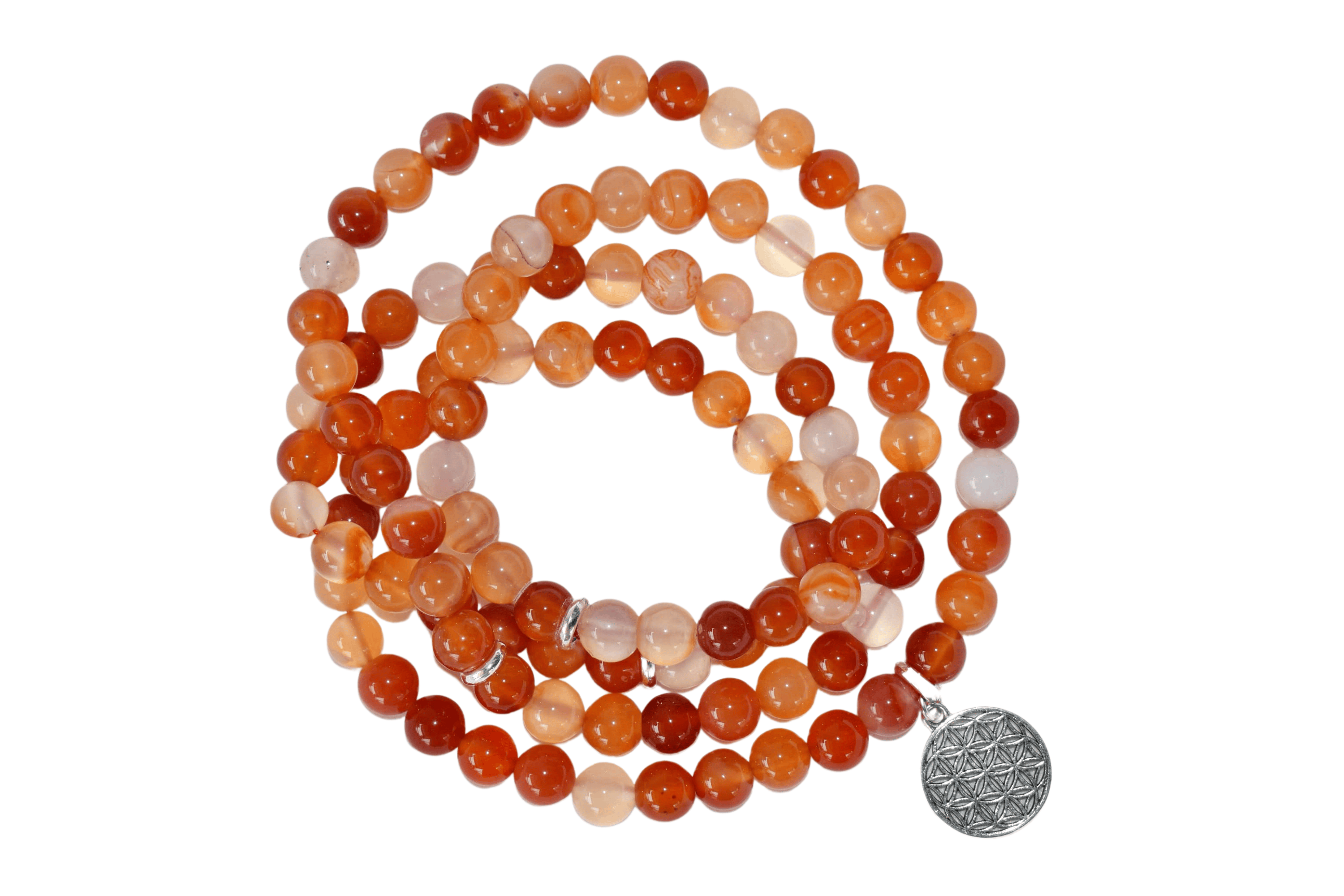 Carnelian 108 Prayer Beads Mala Bracelet 108 Prayer Beads Necklace