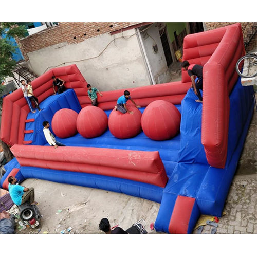 Blue Inflatables 4 Games Bouncy