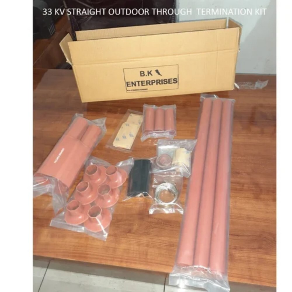 33 Kv Straight Outdoor Through Termination Kit - Material: Pvc