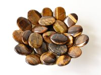 Tiger Eye Worry Stone for Crystal Healing, Pocket Palm Stone