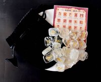 Crystal Quartz Rune Set Futhrak Runic Set Runic Gemstones