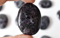 Larkavite Worry Stone for Crystal Healing, Pocket Palm Stone