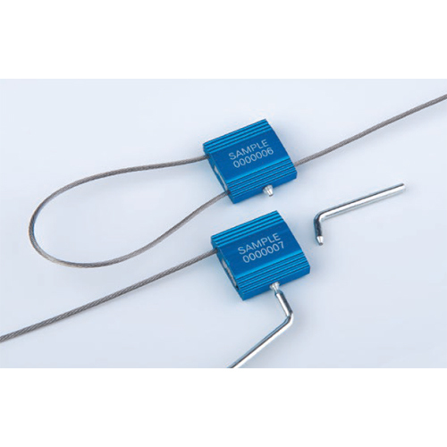 Blue Aluminium And Plastic Coated Cable Seals
