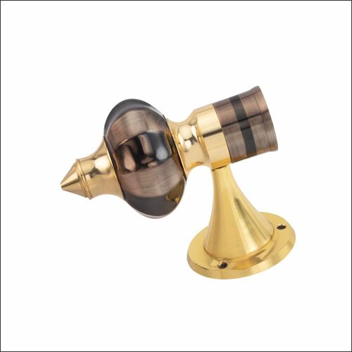 Curtain Bracket Brass Round Base-03