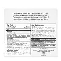 Neutrogena Rapid Clear Stubborn Acne Spot Treatment Gel , 1 oz