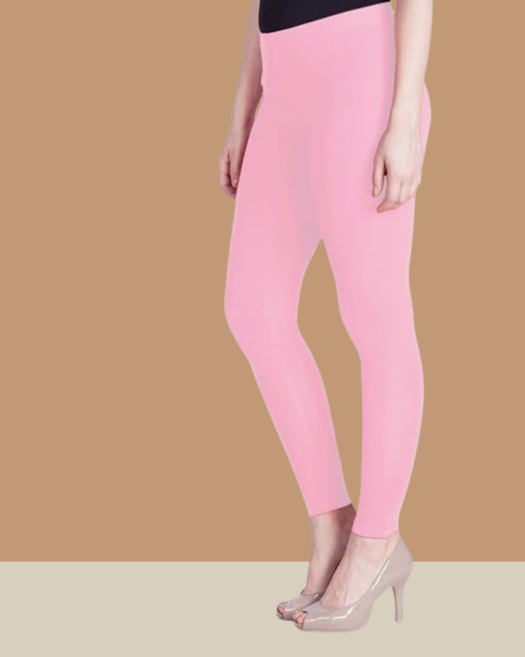 Light Pink Ankle hosiery Leggings