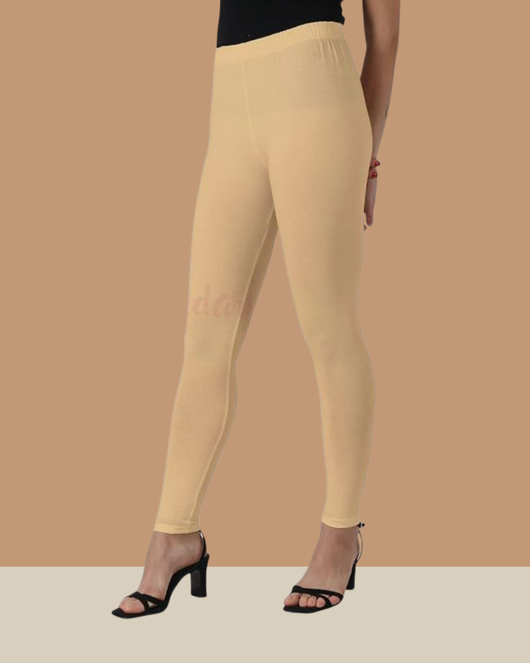 Beige ankle  sportsLeggings