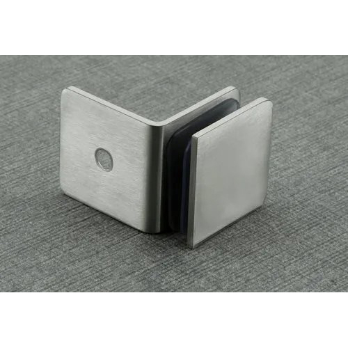 Wall To Glass Connector - Color: Silver