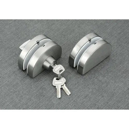 Glass To Glass Lock - Color: Silver