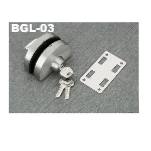 Wall To Glass Lock - Color: Silver