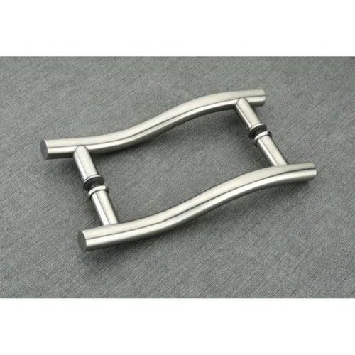 Silver S Type Glass Door Handle