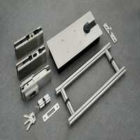 Single Cylinder Hydraulic Floor Spring Set - Color: Silver
