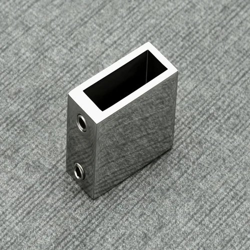 Wall To Track Glass Connector - Color: Silver